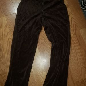 Ladies velour track pants